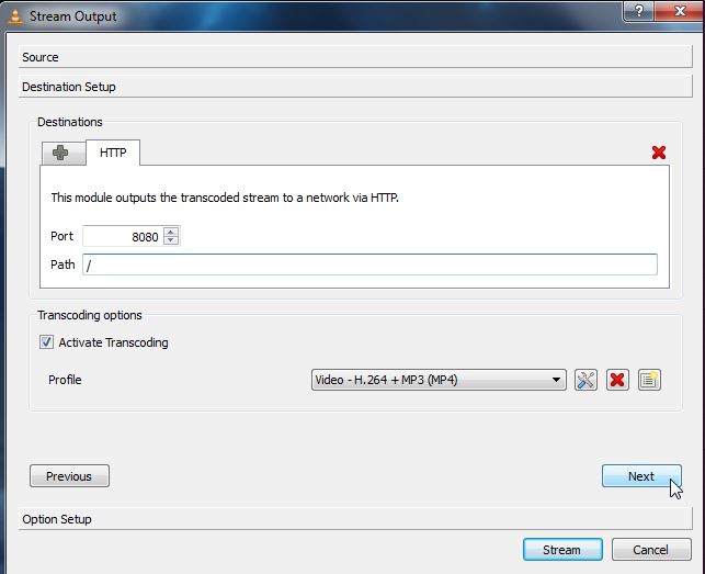 vlc streaming для настройки http-настроек телевизора