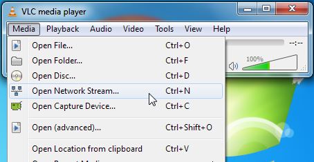stream VLC to TV-подключиться к потоковой передаче