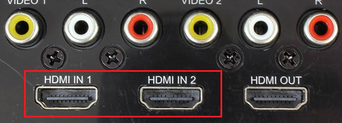 Пример разъема HDMI на телевизоре