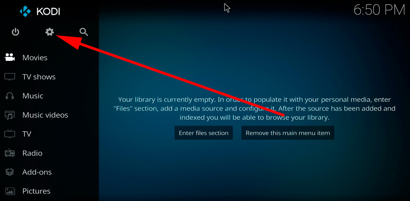 Настройки Kodi