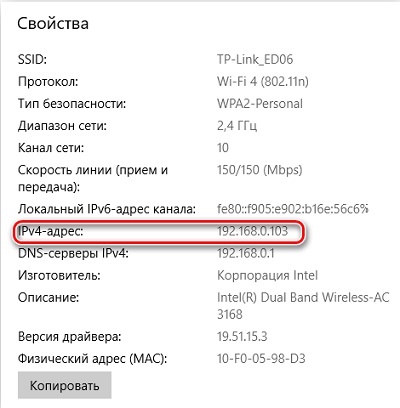 Значение IP