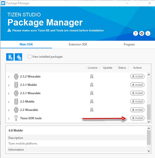 SDK для Tizen