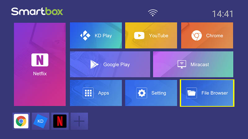 файловый браузер X96Q Tv Box